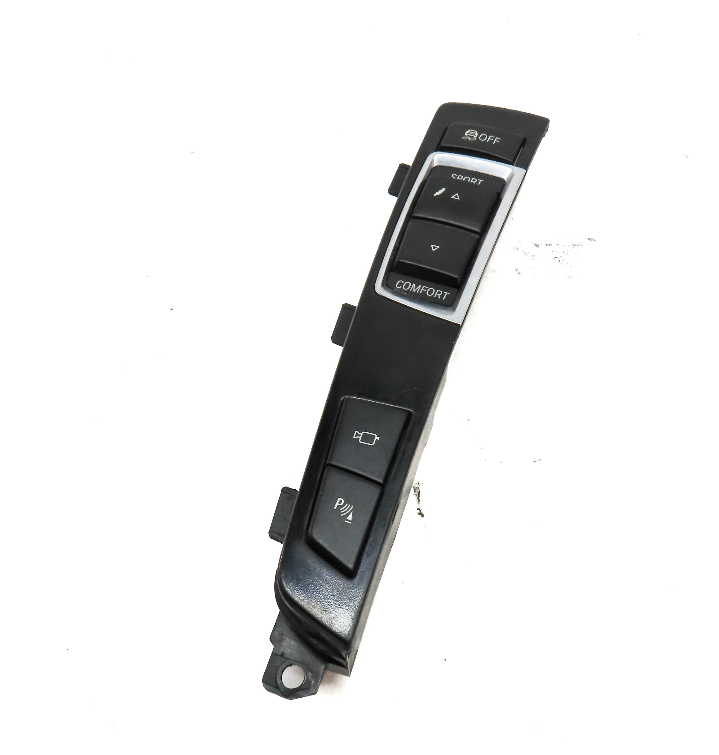 2015 BMW 740Li (F02) CENTER CONSOLE TRACTION CONTROL SWITCH BUTTON PANEL — exact item pictured